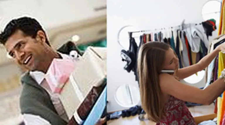 Los hombres compran, las mujeres van de shopping
