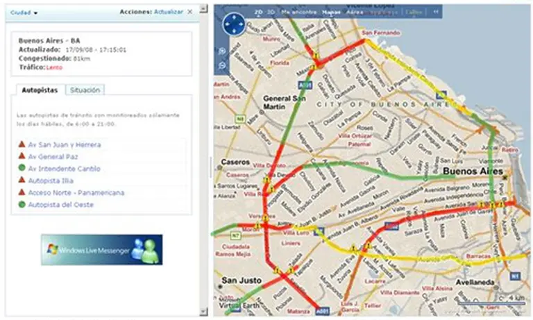 Microsoft ofrece mapas digitales de la Argentina
