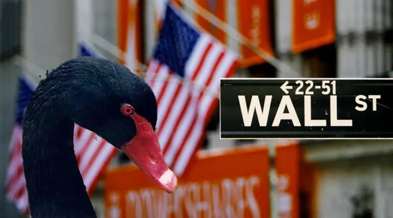 El dí­a que un cisne negro anidó en Wall Street