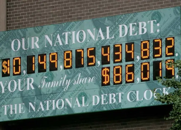 Colapsó el reloj que marca la deuda de EE.UU.