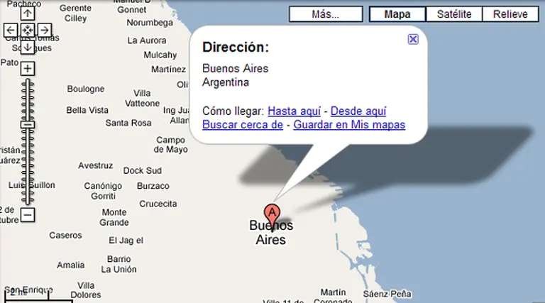Google Maps incluye a la Argentina