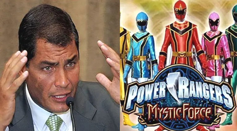 El presidente de Ecuador le declaró la guerra a los Power Rangers chinos