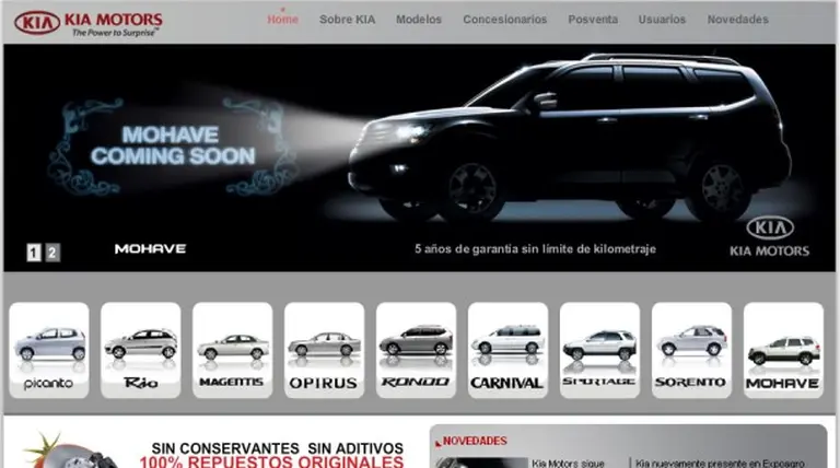 Kia Argentina presentó nuevo diseño y contenidos en su página web