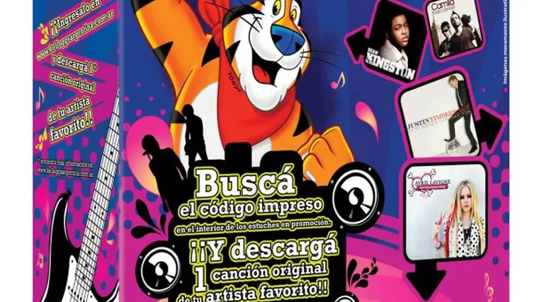 Kellogg’s lanza una promoción con Sony para bajar música de sus artistas
