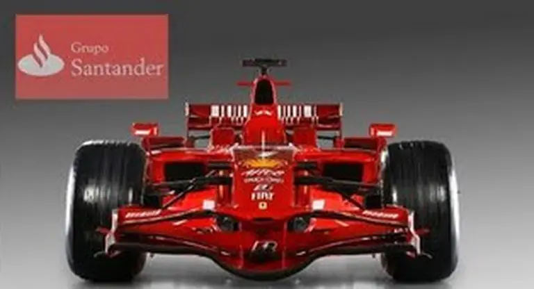 Santander y Ferrari unen el rojo de sus marcas en la Fórmula 1