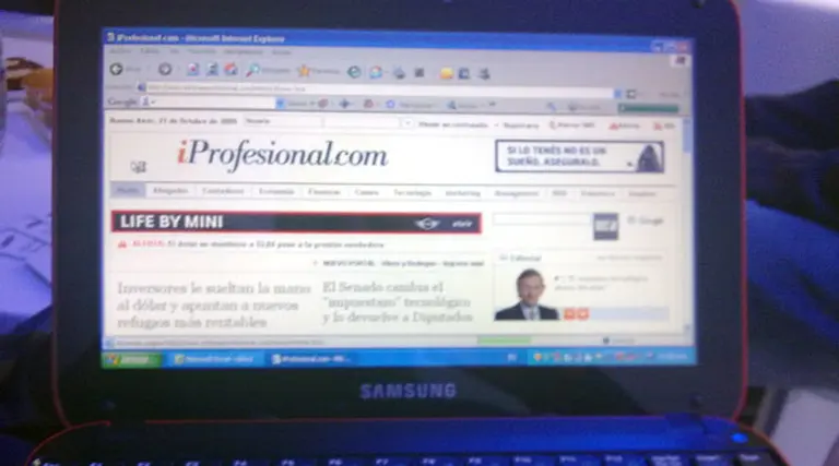 Samsung gasta más de u$s5,5 M para crecer en el mercado de netbooks