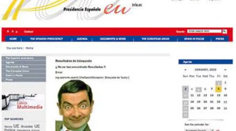 Por culpa de Mr. Bean colapsa un sitio web del Gobierno de España