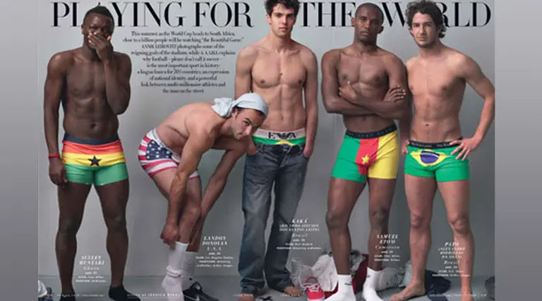 Futbolistas "dejan todo" por el Mundial en sesión de fotos para Vanity Fair