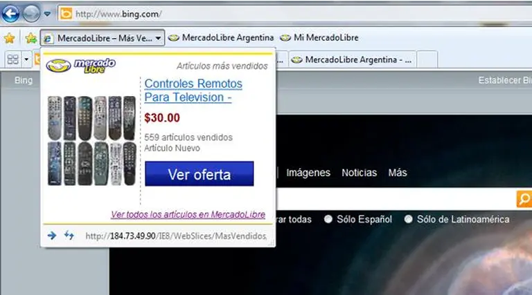Microsoft presenta edición de Internet Explorer para MercadoLibre