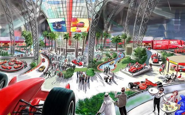 Así­ será el parque temático Ferrari, que abre sus puertas en 100 dí­as