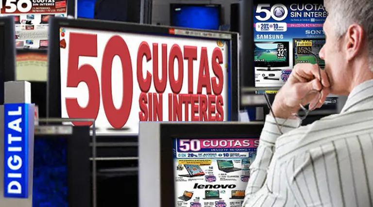 Las 50 cuotas sin interés seguirán por un mes más en bancos y comercios