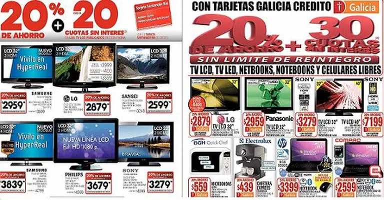 ¿A usted le da igual comprar un LCD en Coto o Carrefour que en Frávega o Garbarino?