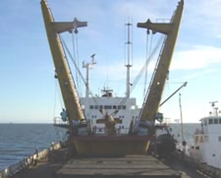 "Pontón Recalada", la tranquera en el rí­o del comercio exterior argentino