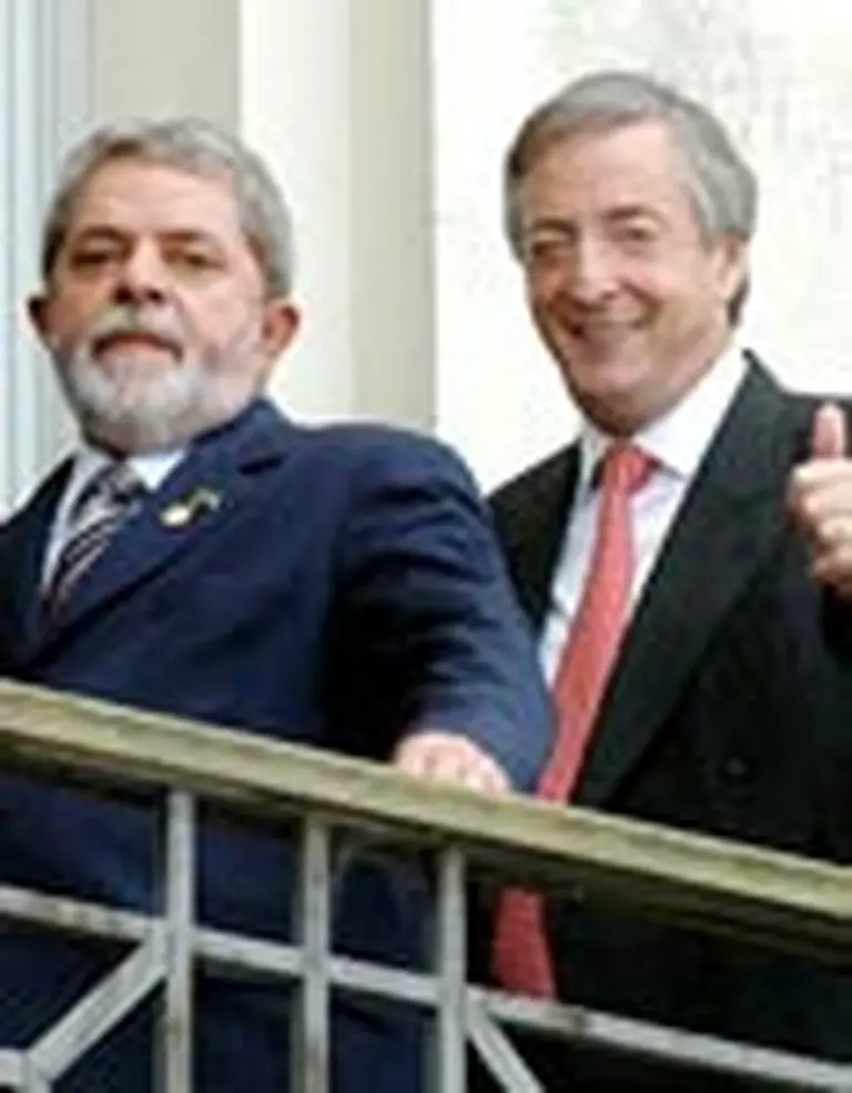 Kirchner y Lula deliberan en la quinta presidencial de Olivos