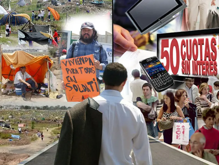 La Argentina "bipolar": un grupo festeja por el boom de consumo, otro lucha por sobrevivir