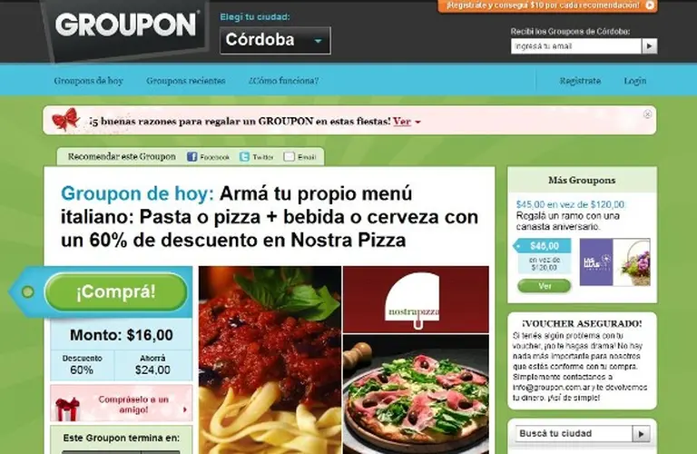 Groupon da los primeros pasos para cotizar en Wall Street y espera recaudar u$s750 M