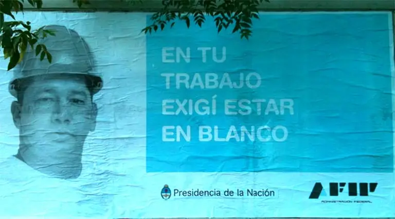 AFIP lanza una campaña publicitaria para favorecer el trabajo en blanco