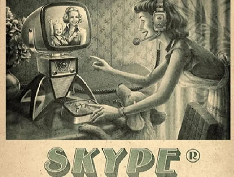 ¿Cómo es el costado retro de Facebook, YouTube, Twitter y Skype?