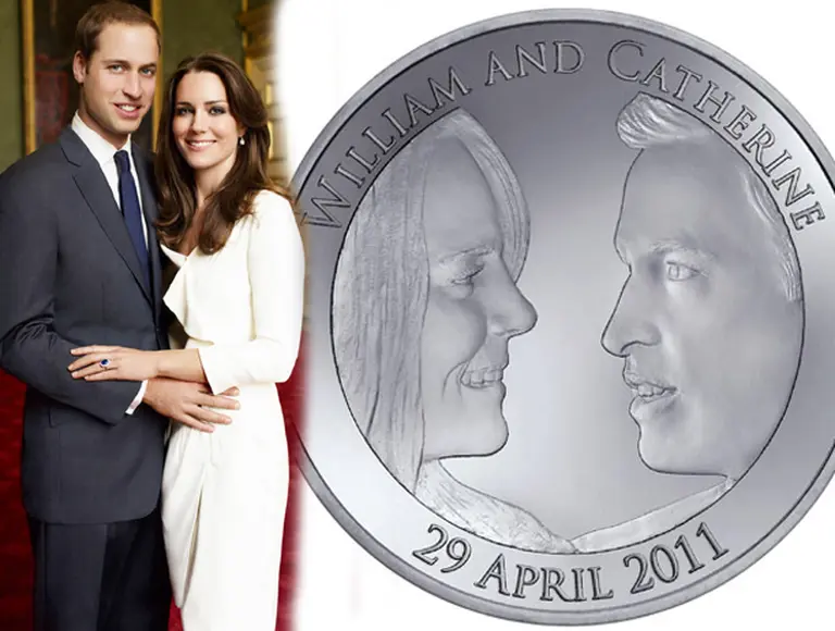La boda real de William y Kate Middleton ya tiene su propia moneda