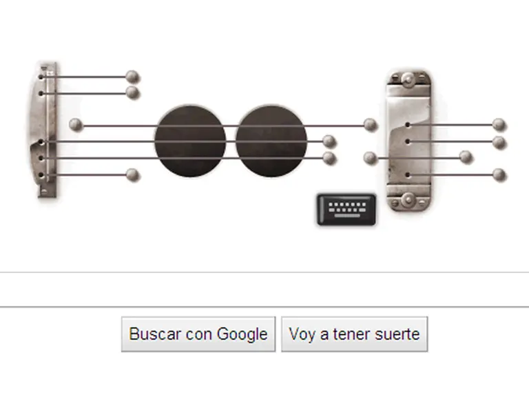 El "doodle" de Google hoy "suena" y rinde homenaje al guitarrista Les Paul