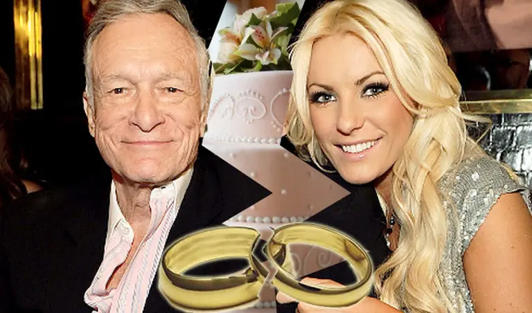 Una conejita Playboy deja plantado a Hugh Hefner en el altar