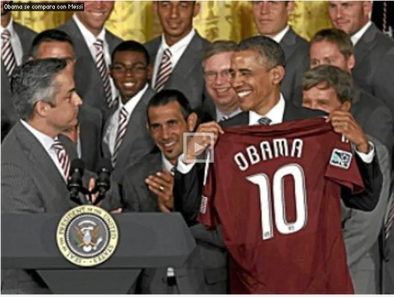 Obama y Messi un solo corazón: el encanto de llevar el número 10