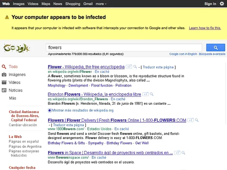 Ahora Google también avisa al usuario si sus PC están infectadas