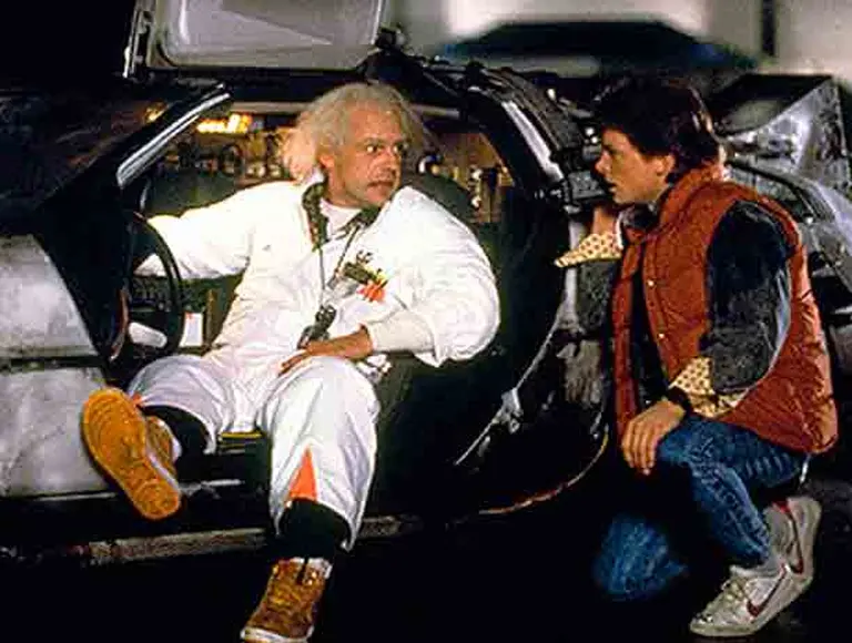 El Doc Brown de Volver al Futuro anda filmando por las calles de Buenos Aires