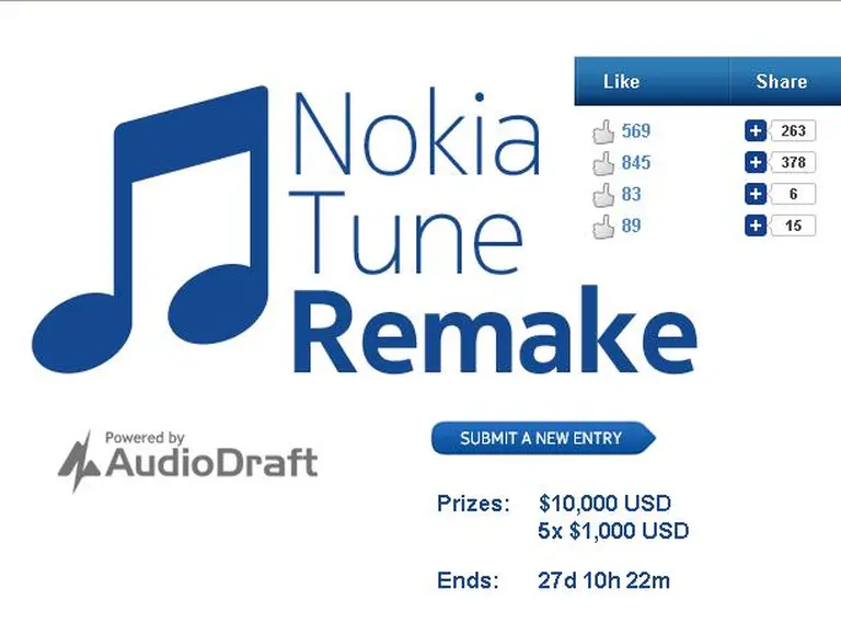 Nokia arma un concurso global para reemplazar el tono musical de su marca
