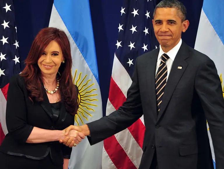 Cristina confí­a en que respaldo de Obama influya en la negociación con el Club de Parí­s