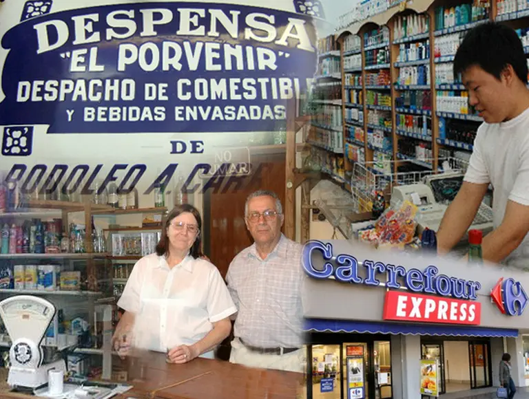 El almacén de barrio, "de rodillas" por la expansión de los chinos y las grandes cadenas de supermercados