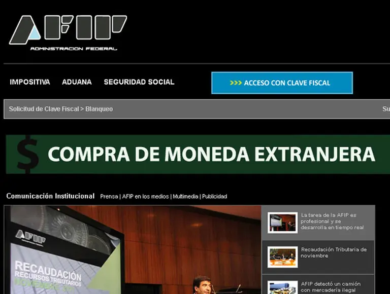 La AFIP ofrece mayores servicios a través de su nueva página web
