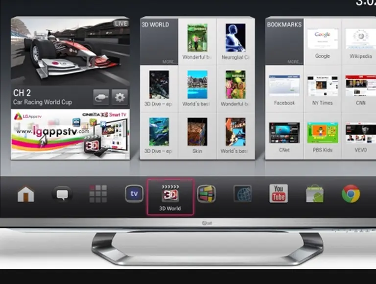 Las TV del futuro, hoy: lanzan una opción 3D, sin anteojos y con Internet