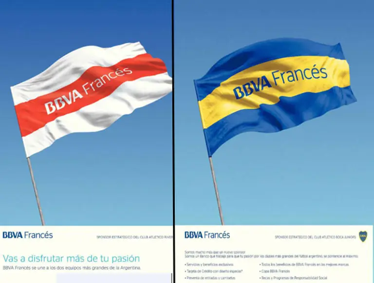 El Banco Francés oficializó que será sponsor de River y Boca