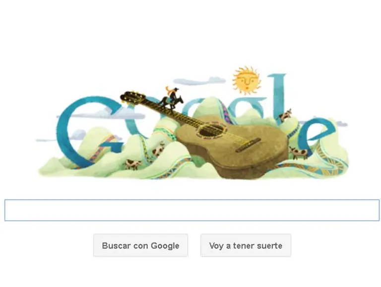 Google rinde homenaje al reconocido músico Atahualpa Yupanqui