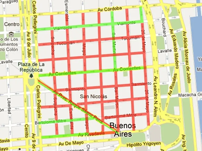 Desde las 11 no se podrá circular en auto por el microcentro