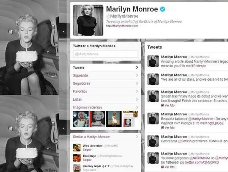 Hasta Marilyn Monroe ya tiene un perfil en Twitter