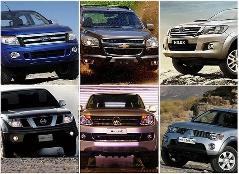Conozca el "top ten" de las 10 pick up, 4x4 y comerciales livianos más vendidos de 2012