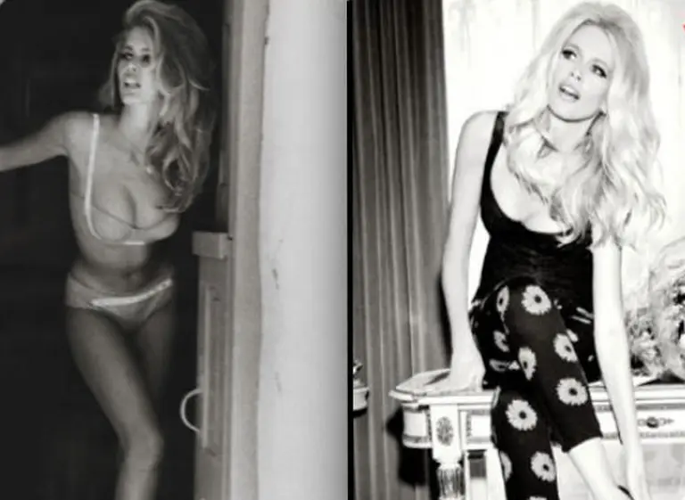 Más de 20 años después, Claudia Schiffer vuelve a posar para Guess