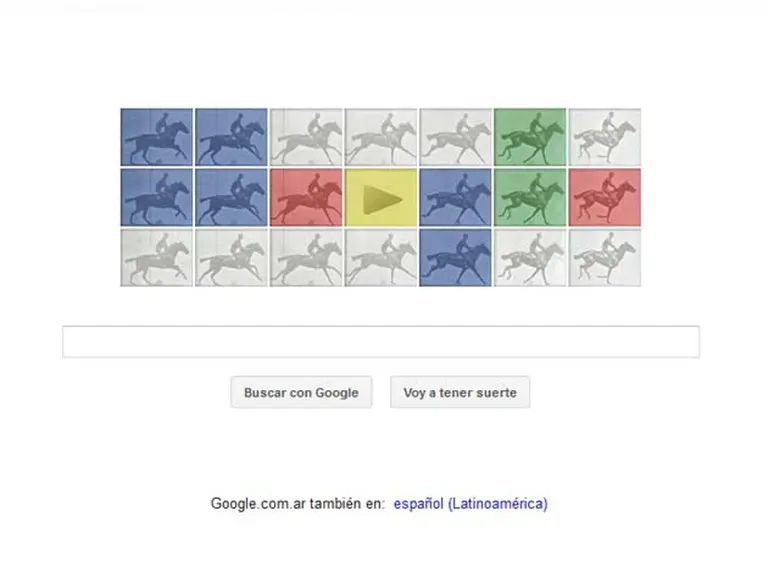 En el inicio de la semana, Google reproduce el experimento de "El caballo en movimiento"