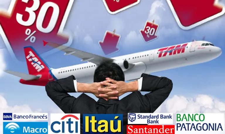 Los bancos profundizan sus alianzas con lí­neas aéreas para ofrecer pasajes gratis y seducir a los consumidores