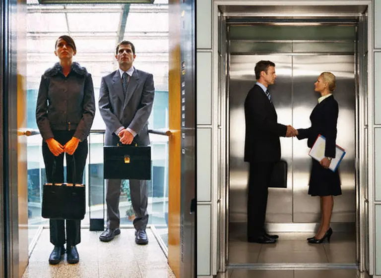 Momentos incómodos: ¿De qué hablo con el jefe en el ascensor?