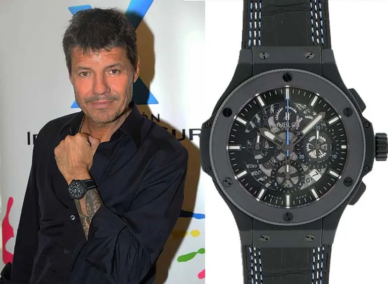 Marcelo Tinelli presentó el nuevo reloj Hublot Big Bang Fundación Ideas del Sur