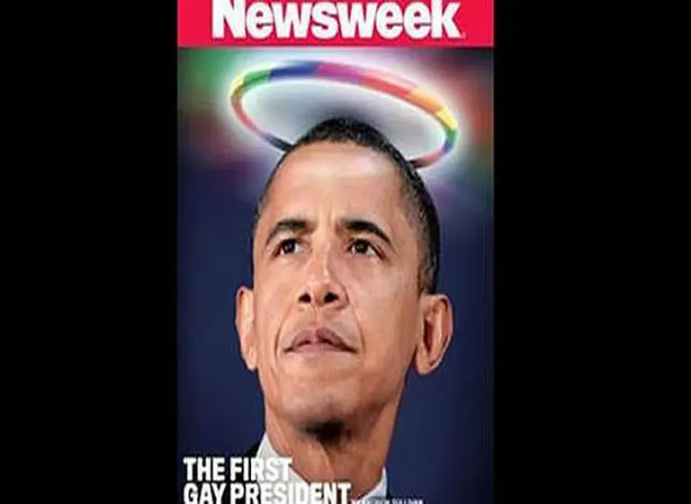 La revista Newsweek califica a Obama como "el primer presidente gay"