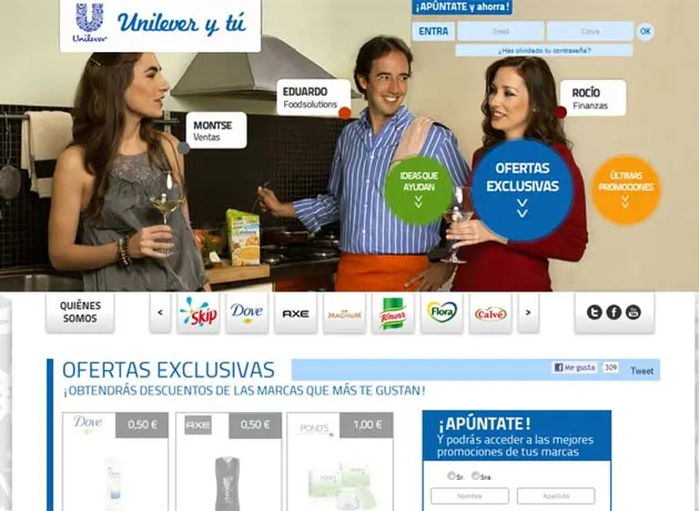 Unilever lanzó una galerí­a virtual de cupones de descuento
