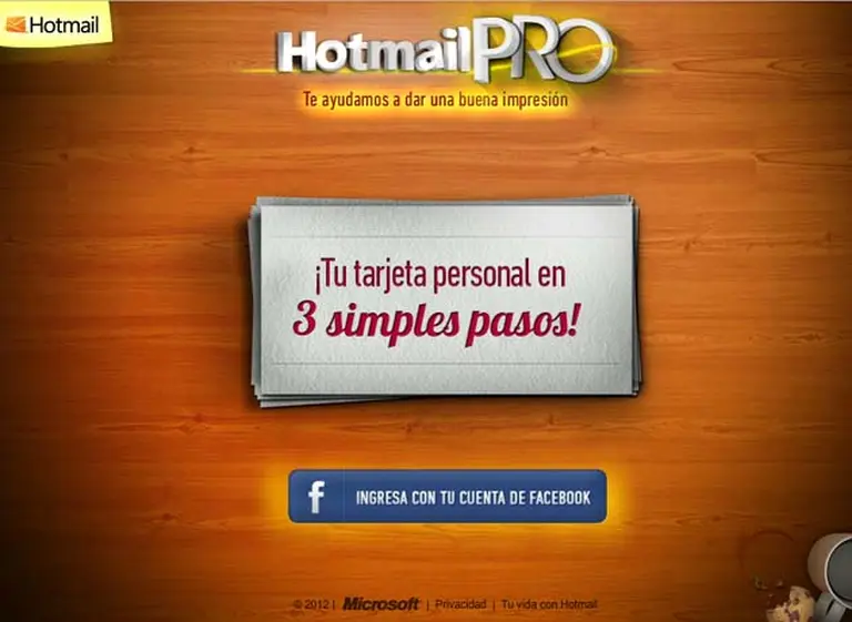 Microsoft invita a los usuarios a "tarjetear" en Facebook