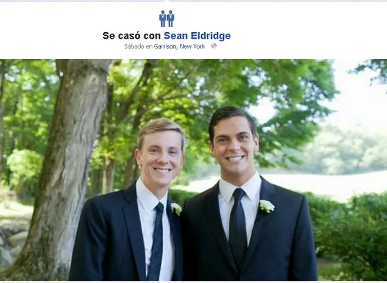 Cofundador de Facebook se casó con su novio y estrenó el í­cono de "matrimonio gay" en la red social