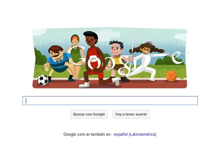 Hoy Google celebra el inicio de los Juegos con un "doodle" olí­mpico