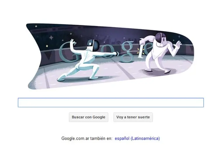 Hoy Google celebra los Juegos Olí­mpicos a "capa y espada"