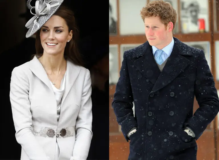 La realeza da clases de estilo: el prí­ncipe Harry y Kate Middleton, los mejor vestidos según Vanity Fair